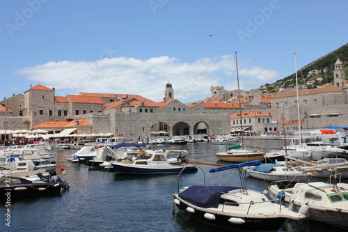 Obraz na płótnie dubrovnik port w salonie
