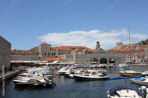 Obraz na płótnie dubrovnik port w salonie