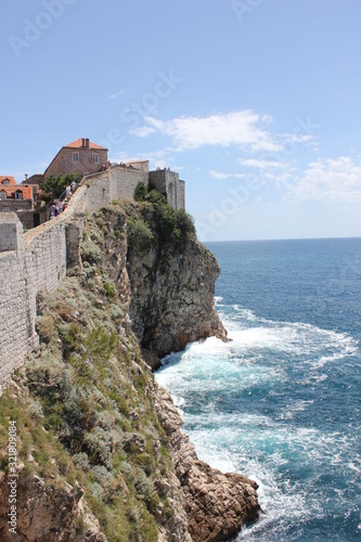 dubrovnik mury klif