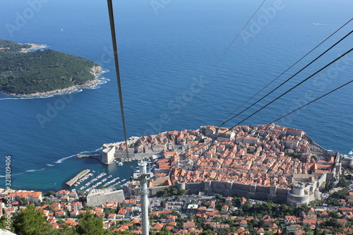 Obraz na płótnie port dubrovnik panorama w salonie