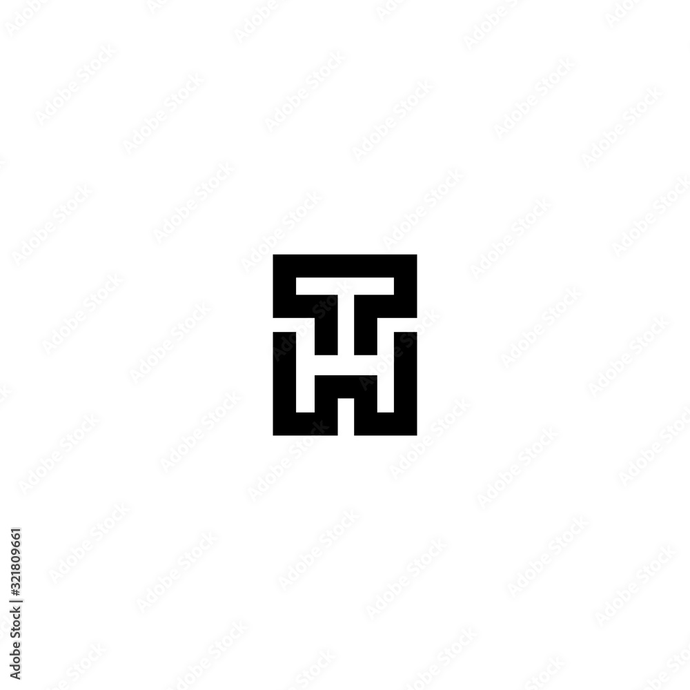 TH HT Letter Logo Design Template Vector. TH HT Letter Logo Design Template Vector.