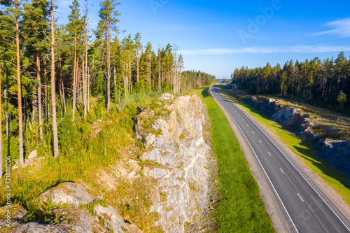 Karelia. Russia. The road g...