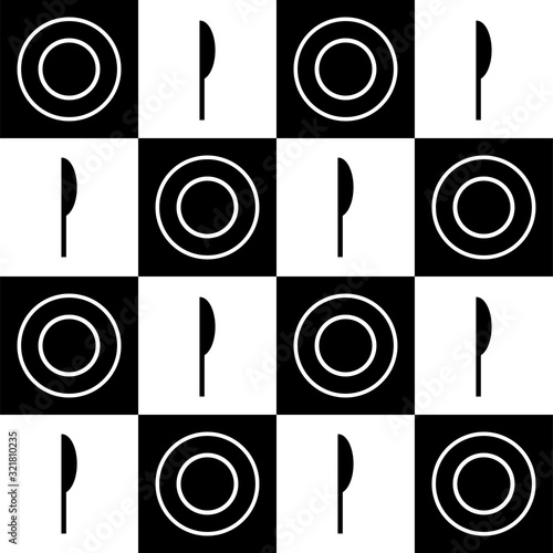 seamless food court pattern wall background