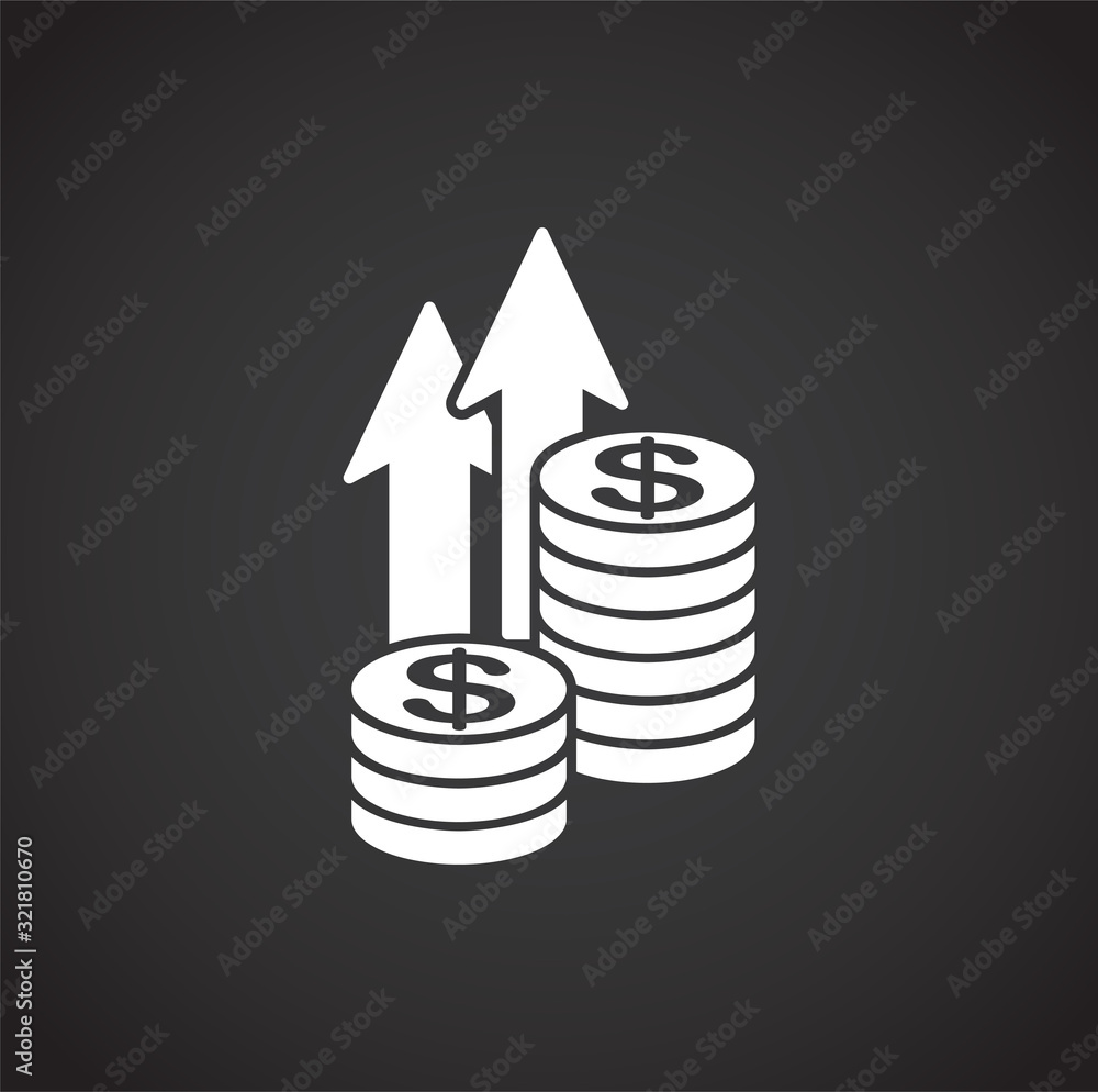 Investment related icon on background for graphic and web design. Creative illustration concept symbol for web or mobile app Investment related icon on background for graphic and web design. Creative illustration concept symbol for web or mobile app