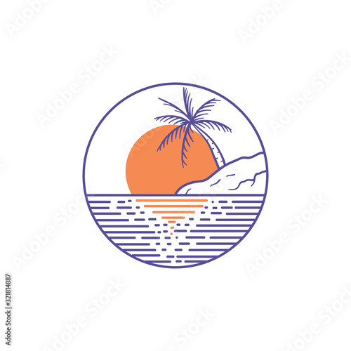 Mountain Badge design