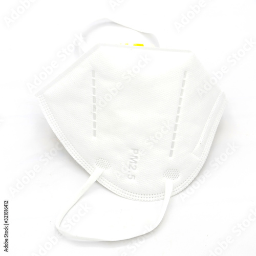 Health mask to prevent PM2.5 on a white background