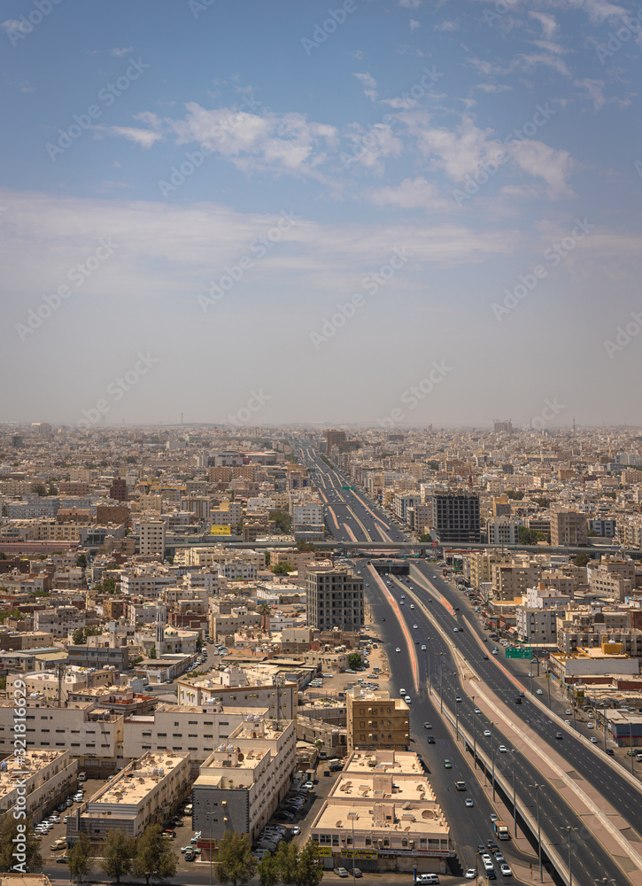 Cityscape of JEddah city, Saudi Arabia