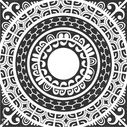 Polynesian ring patterns inspired by Tahitian and Marquesan design