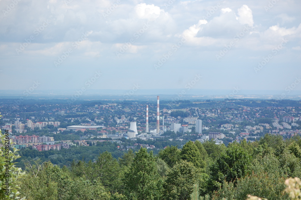 Naklejka premium Miasto