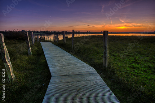 pier at sunset