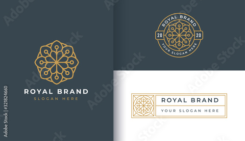 Abstract flower logo design