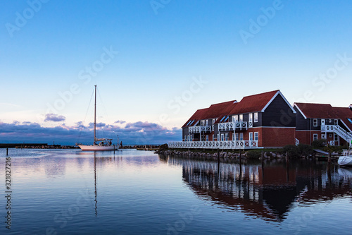 Blick auf den Hafen von Klintholm Havn in Dänemark © Rico Ködder