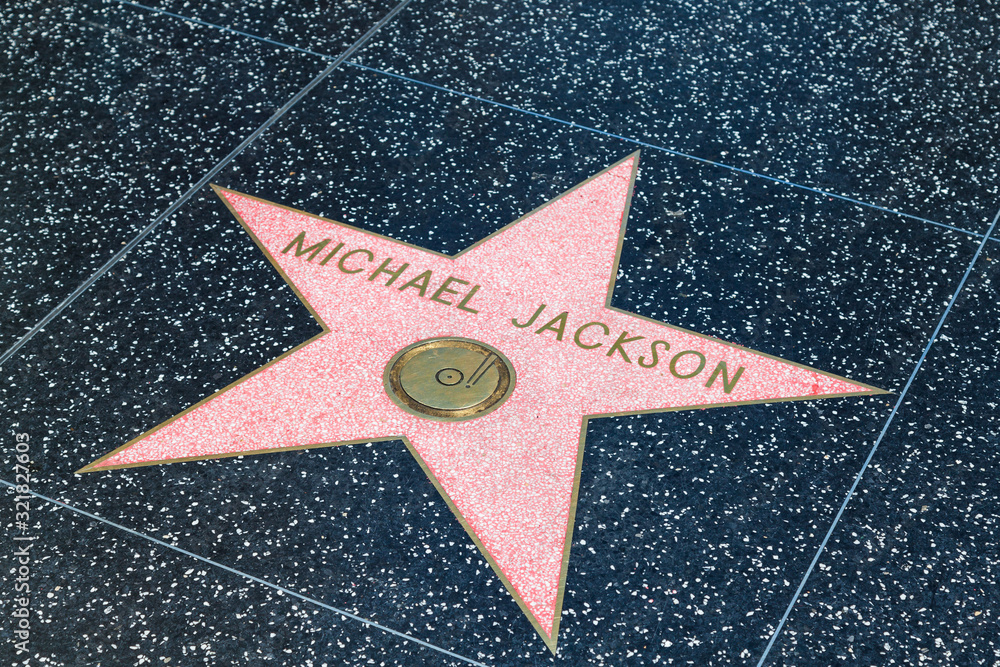Michael Jacksons Stern auf dem Walk of Fame Stock Photo | Adobe Stock
