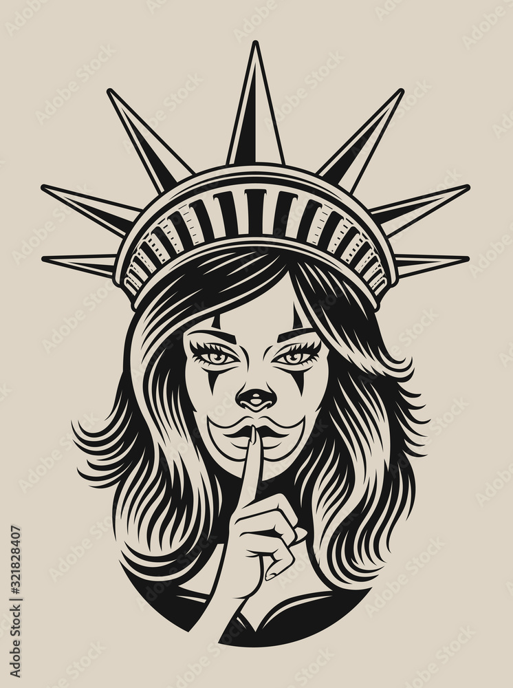 Vector illustration of a girl in chicano tattoo Vector illustration of a girl in chicano tattoo