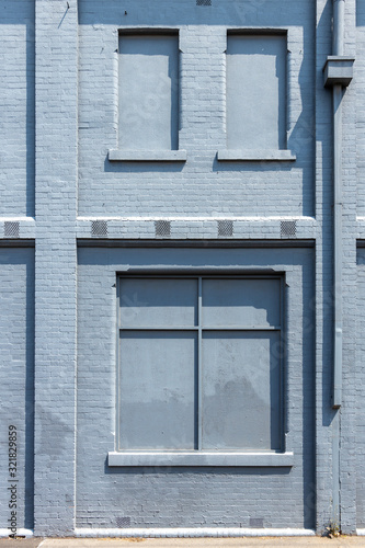 Building facade grey brick building 