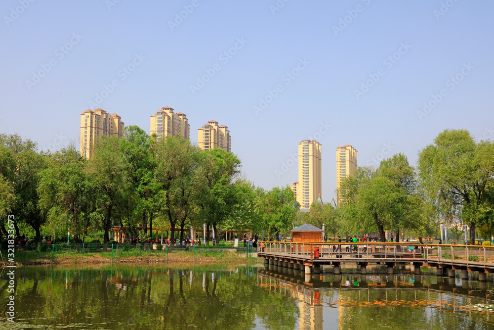 City park scenery, China
