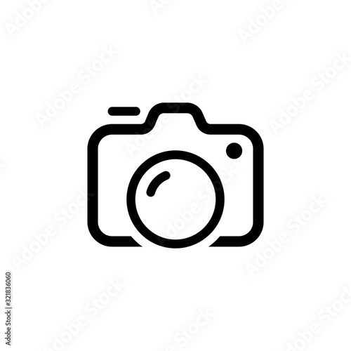 Cute Camera Icon Vector Design Template