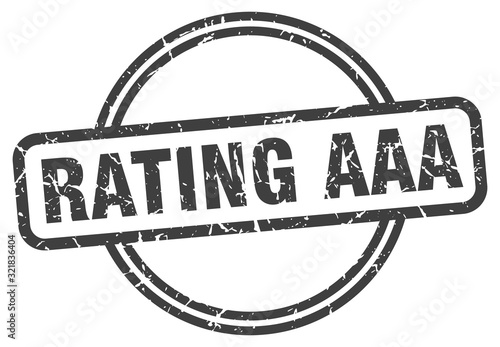 rating aaa stamp. rating aaa round vintage grunge sign. rating aaa