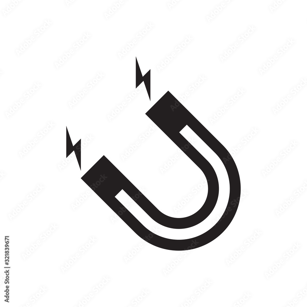 magnet icon design vector logo template EPS 10 magnet icon design vector logo template EPS 10