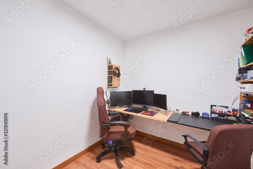 studio, home office, with gaming computer