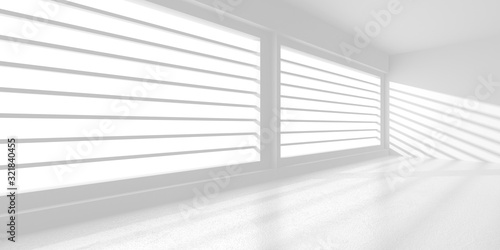 Futuristic White Architecture Design Background