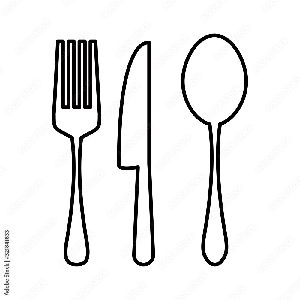 spoon and fork icon design vector logo template EPS 10 spoon and fork icon design vector logo template EPS 10
