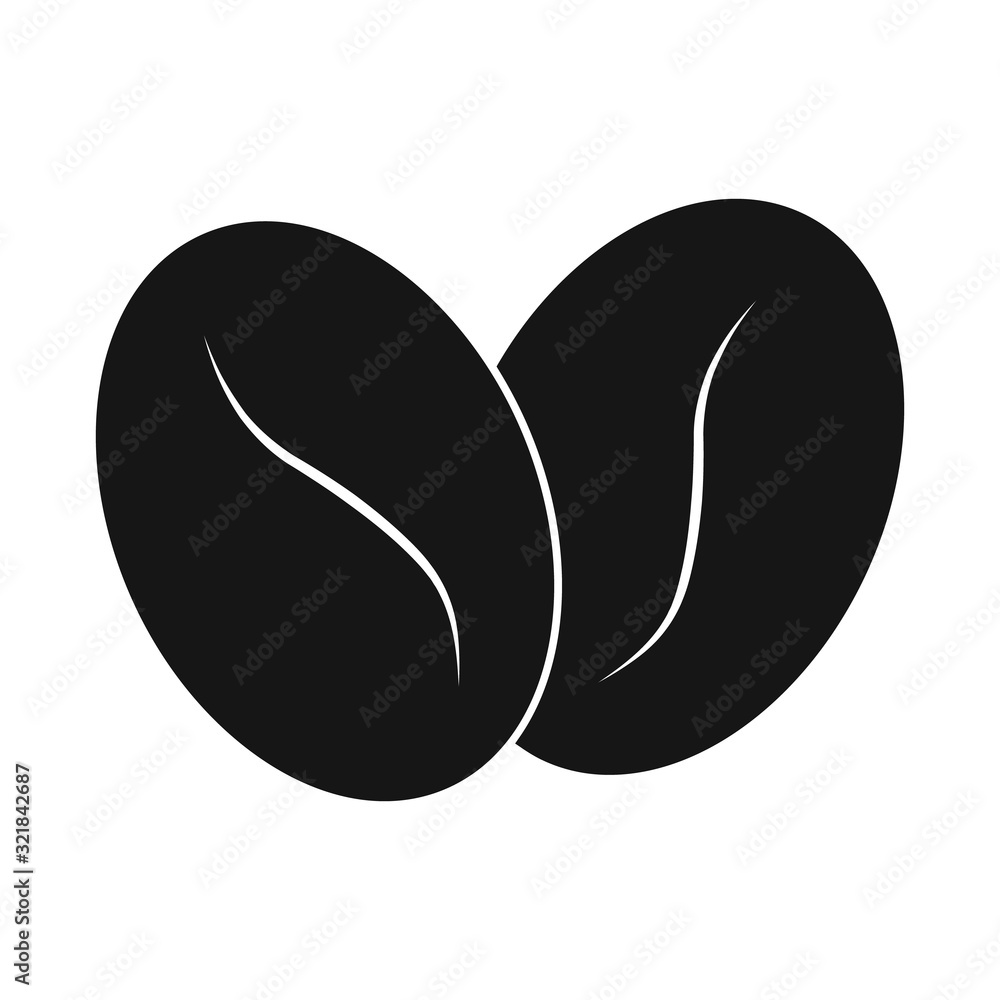 Vector design of coffee and bean logo. Collection of coffee and seed stock vector illustration. Vector design of coffee and bean logo. Collection of coffee and seed stock vector illustration.