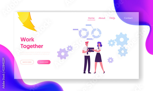 Capacity Building Process Website Landing Page. Individuals and Organizations Obtain, Improve and Retain Skills and Equipment to do Jobs Competently Web Page Banner. Cartoon Flat Vector Illustration