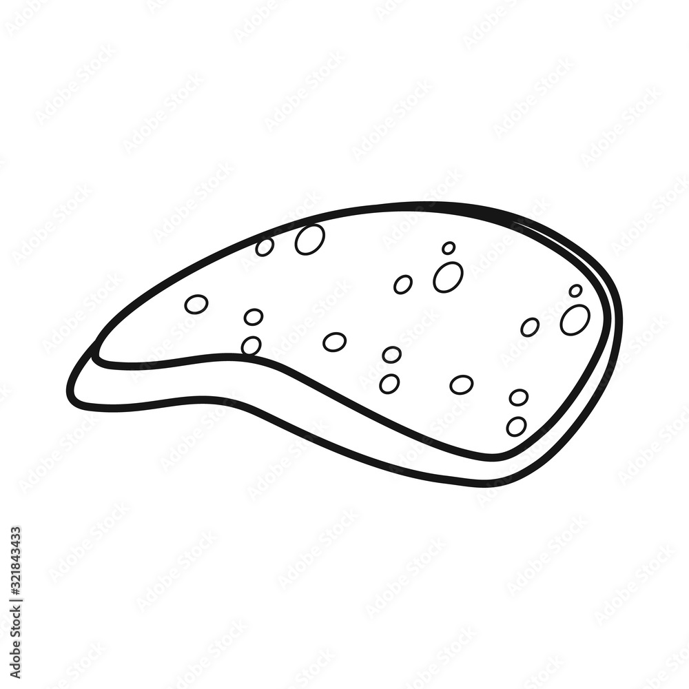 Isolated object of wurst and sausage sign. Graphic of wurst and meal stock vector illustration. Isolated object of wurst and sausage sign. Graphic of wurst and meal stock vector illustration.