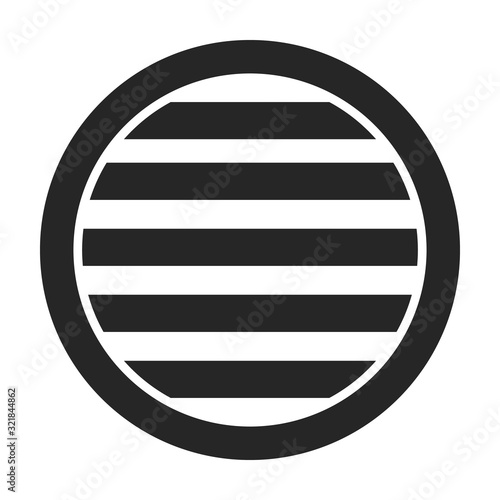 Ventilation grate vector icon.Black,simple vector icon isolated on white background ventilation grate.