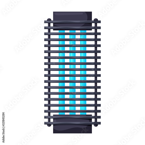 Electric trap vector icon.Cartoon vector icon isolated on white background electric trap .