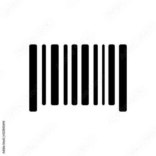 Bar code outline icon. Symbol, logo illustration for mobile concept and web design.