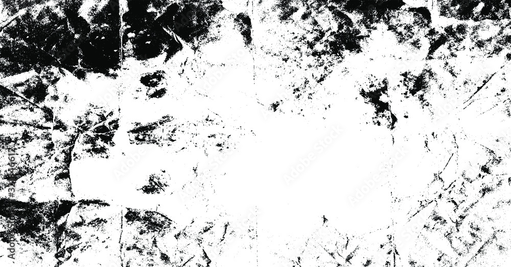 Fototapeta premium Rough black and white texture vector. Distressed overlay texture. Grunge background. Abstract textured effect. Vector Illustration. Black isolated on white background. EPS10.
