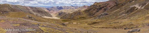 Palccoyo (Palcoyo) rainbow mountains, Cusco/Peru. Colorful landscape in the Andes © Caio