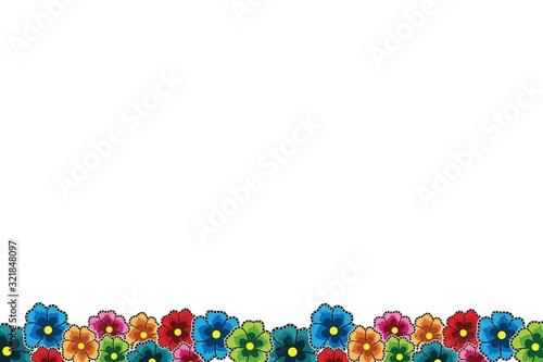 floral vector background, batik motif 