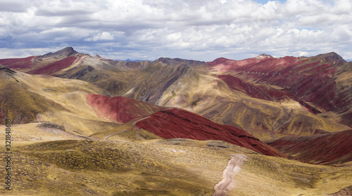 Palccoyo (Palcoyo) rainbow mountains, Cusco/Peru. Colorful landscape in the Andes