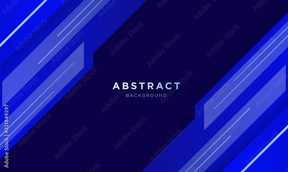 abstract blue sport background with arrow shape and speed effect	