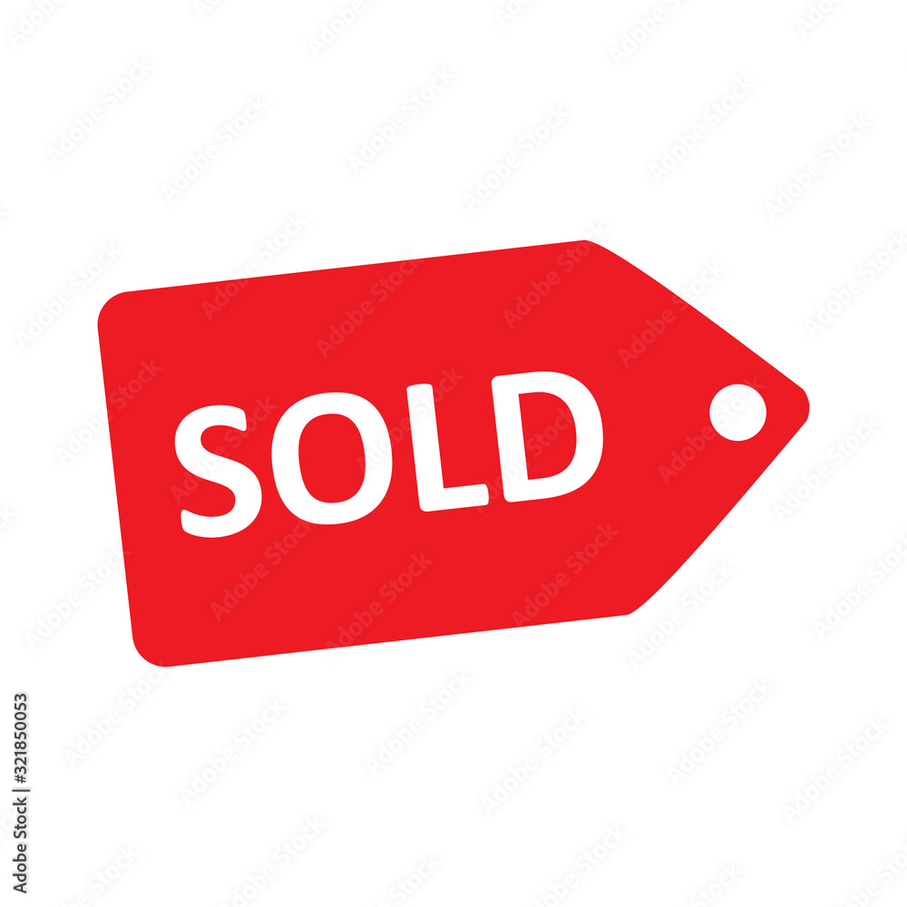 sold icon design vector logo template EPS 10 sold icon design vector logo template EPS 10
