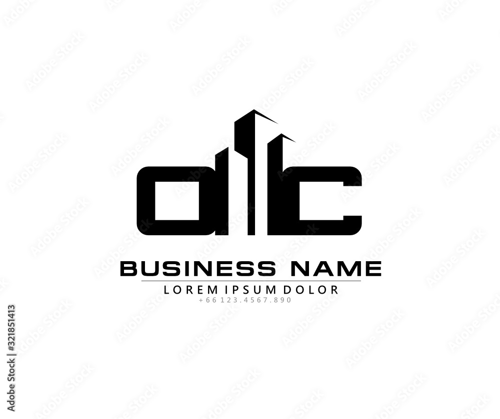 O C OC Initial building logo concept O C OC Initial building logo concept