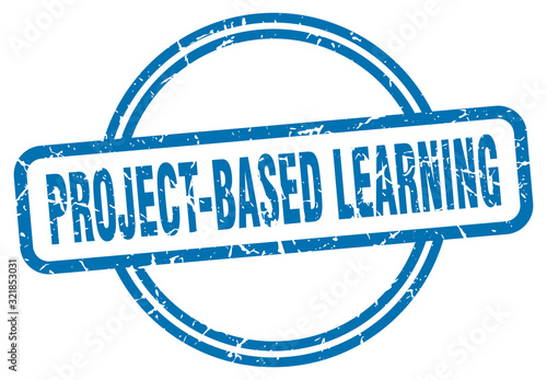 project-based learning stamp. project-based learning round vintage grunge sign. project-based learning photo