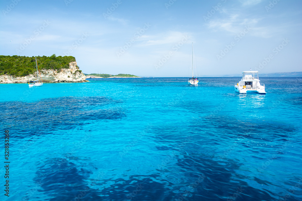 paradise bay on Antipaxos island, Greece paradise bay on Antipaxos island, Greece