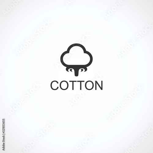 Cotton set. Collection cotton icons. Vector