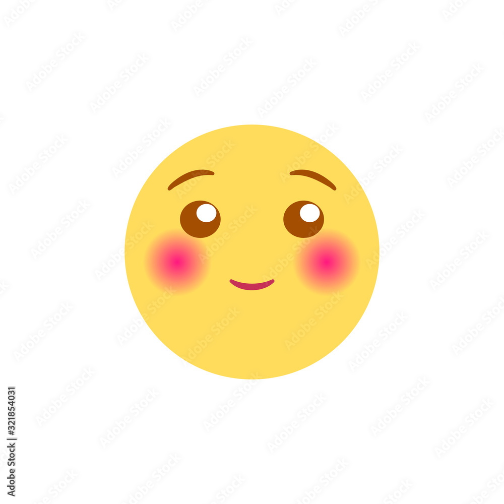 Vector illustration, yellow laughing emoji. High quality, isolated, round shaped. Vector illustration, yellow laughing emoji. High quality, isolated, round shaped.