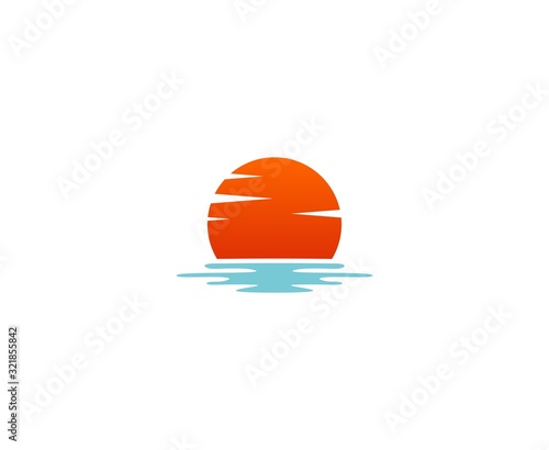 Fototapeta Naklejka Na Ścianę i Meble -  Sun logo