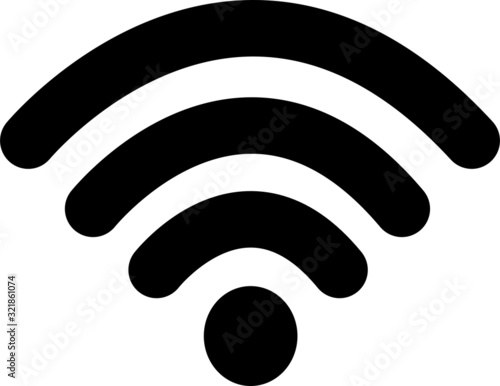 wifi sign on a white background - vector wifi sign