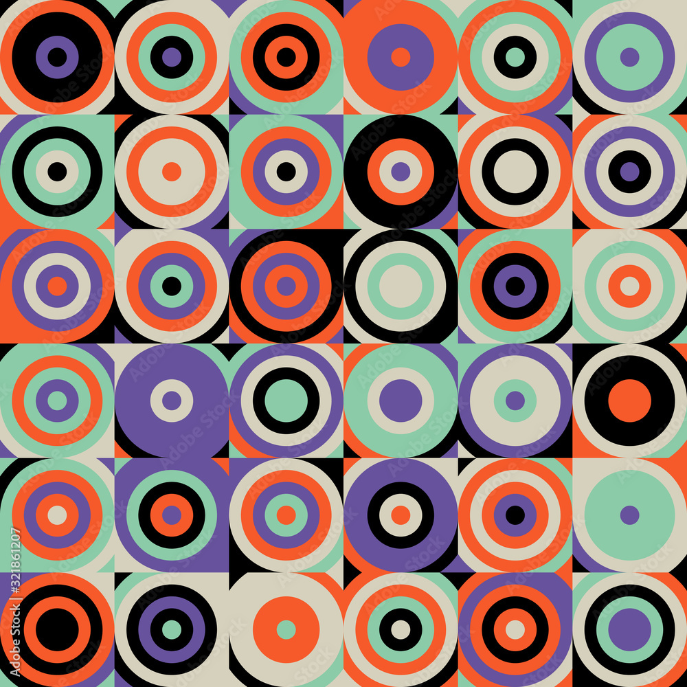 Repetitive Abstract Vector Pattern Design