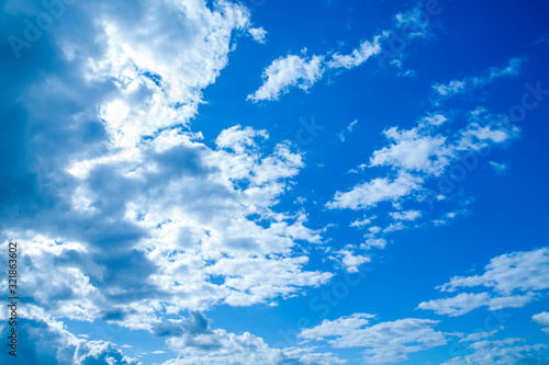 blue sky with clouds