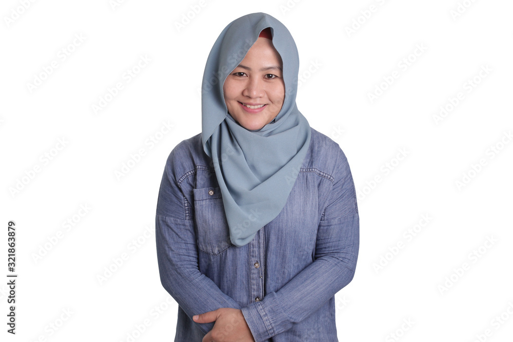 Smiling Muslim Woman Smiling Muslim Woman