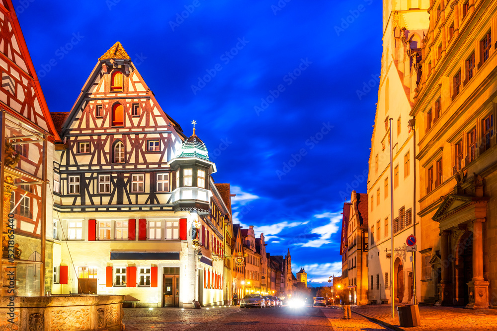 Altstadt, Rothenburg ob der Tauber, Deutschland 