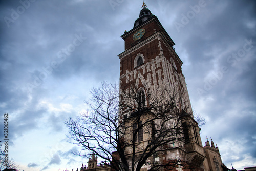 The Town Hall Tower in Krakow, Poland photo